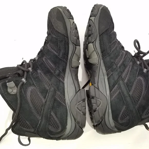 Merrell Men Black Night Moab Hiking Boots 7 - Picture 10 of 16
